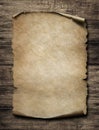 Old paper poster on wood vintage wall Royalty Free Stock Photo