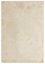 Old paper sheet edges isolated. Grungy cardboard Royalty Free Stock Photo