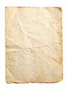 Old paper sheet on white background vector Royalty Free Stock Photo