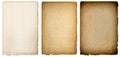 Old paper sheets texture with dark edges. Vintage background Royalty Free Stock Photo