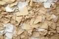 Old paper sheets used book pages torn edges. ai generated Royalty Free Stock Photo