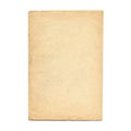 Old paper texture. Blank vintage page. Rough faded sheet surface. Royalty Free Stock Photo
