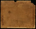 Old paper texture. Grunge old paper for treasure map or vintage. on a black background. Royalty Free Stock Photo