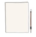 Old paper vintage and chinese brush notebook hand drawn vector a