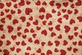 Old paper vintage heart texture, Hearts print papers