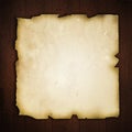 Old paper on wood background Royalty Free Stock Photo