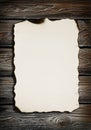 Old paper on wood texture Royalty Free Stock Photo