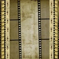 Old papers and grunge filmstrip Royalty Free Stock Photo