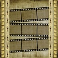 Old papers and grunge filmstrip Royalty Free Stock Photo