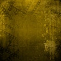 Old papers and grunge filmstrip on alienated background Royalty Free Stock Photo