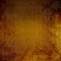 Old papers and grunge filmstrip o Royalty Free Stock Photo