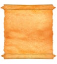 Old parchment with jagged edges. Royalty Free Stock Photo