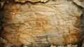 Old parchment paper sheet ancient vintage texture background with cracked edges Royalty Free Stock Photo