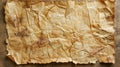 Old parchment paper sheet ancient vintage texture background with cracked edges Royalty Free Stock Photo