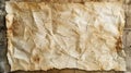 Old parchment paper sheet ancient vintage texture background with cracked edges Royalty Free Stock Photo