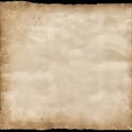 Generative AI: old parchment paper sheet vintage aged or texture