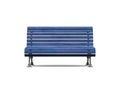 Old park bench blue Royalty Free Stock Photo