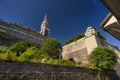 The old part of the city of Bern in the area of the Bern Cathedral Berner MÃÂ¼nster Royalty Free Stock Photo