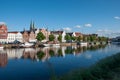 The old part of city of Lubeck in Germany Royalty Free Stock Photo