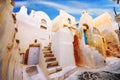 The old part of Emporio village, Santorini Royalty Free Stock Photo