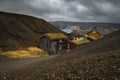 Old part of Roros. Norwegian mining town from UNESCO list Royalty Free Stock Photo