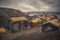 Old part of Roros. Norwegian mining town from UNESCO list Royalty Free Stock Photo