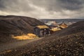 Old part of Roros. Norwegian mining town from UNESCO list Royalty Free Stock Photo