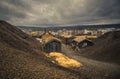 Old part of Roros. Norwegian mining town from UNESCO list Royalty Free Stock Photo