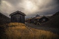 Old part of Roros. Norwegian mining town from UNESCO list Royalty Free Stock Photo