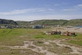The old part of Teriberka village in Murmansk region