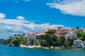 The old part of town in island Skiathos Royalty Free Stock Photo