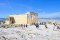 Old parthenon on Acropolis hill, Athens, Greece Royalty Free Stock Photo