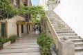Old passageway in city with steps