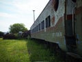 Old passenger car It worked as a passenger transport