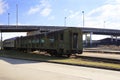 Old Passenger Train Cars Union Station Meridian Mississippi Royalty Free Stock Photo