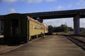 Old Passenger Train Cars Union Station Meridian Mississippi Royalty Free Stock Photo