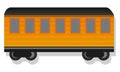 Old passenger wagon icon, cartoon style Royalty Free Stock Photo