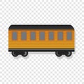 Old passenger wagon icon, cartoon style Royalty Free Stock Photo