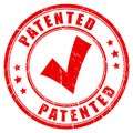 Old patented rubber stamp