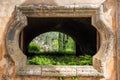 Old patio in the Alfabia Gardens park, Mallorca, Spain