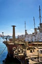 Old Patrol boats in the harbor PeenemÃÂ¼nde. Germany Royalty Free Stock Photo