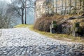 Old paved road Royalty Free Stock Photo