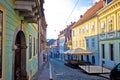 Old paved street of Zagreb upper town Royalty Free Stock Photo