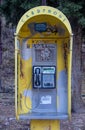 An Old Pay Phone in Nafplio Royalty Free Stock Photo