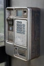 Old Pay Phone in Northern Ireland Royalty Free Stock Photo