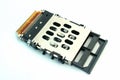 Old PCMCIA socket, obsolete parallel communication equipment Royalty Free Stock Photo