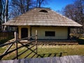 Old peasant house made of wood Royalty Free Stock Photo