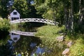 Old pedestrian bridge Royalty Free Stock Photo