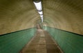 An old pedestrian tunnel, decorated with ornate tiles Royalty Free Stock Photo