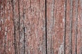 Old peeling paint on a wooden surface. background of retro wall painted in red paint Royalty Free Stock Photo